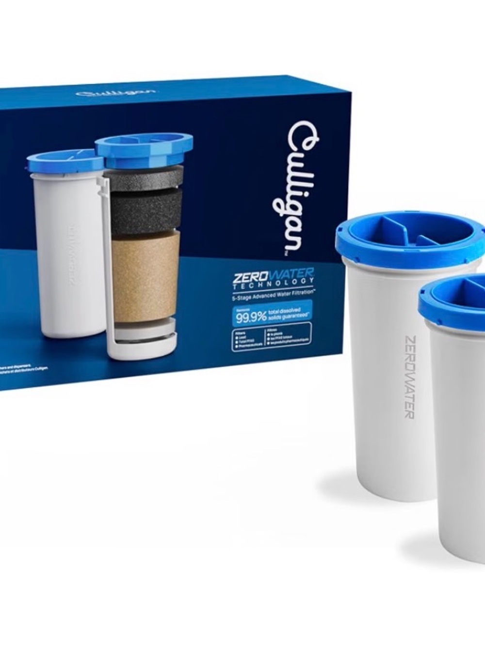 Culligan ZeroWater Replacement Water Filter Removes PFAS 3-Pack​